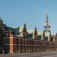 Børsen - die Alte Börse in Kopenhagen im Zustand vor dem Brand